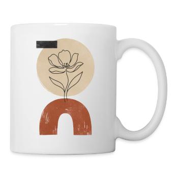 S’épanouir sur l’arc d’un cercle - Mug blanc - blanc - Droite
