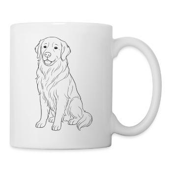 Golden Retriever Dog - Mug - white - Right