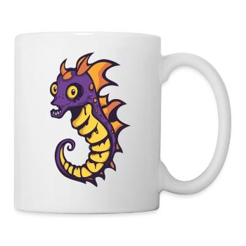 Seahorse Halloween Comic Funny - Mug - white - Right