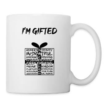I am gifted - Mug - white - Right