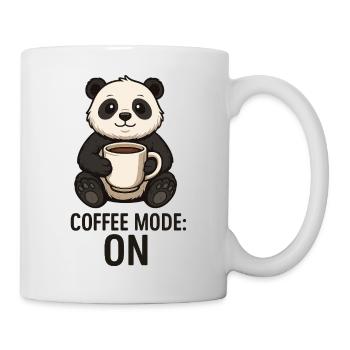 Kaffee Panda Modus An Tier Design  - Tasse - Weiß - Rechts