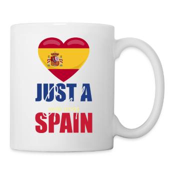 Heart Flag Spain Love Motif - Mug - white - Right