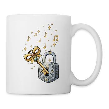 Golden Key and Music Fairy Tale - Mug - white - Right