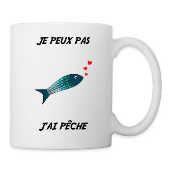 PÊCHE. RETRAITE. RETRAITE. RETRAITEE - Mug blanc - blanc - Droite