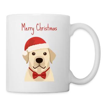 Golden Retriever Joyeux Noël Design - Mug blanc - blanc - Droite