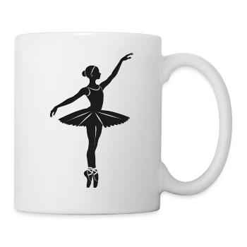 Ballerine - Cool Silhouette Logo - Mug blanc - blanc - Droite