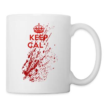 Keep Calm Splatter - Dicton d’horreur sanglant - Mug blanc - blanc - Droite