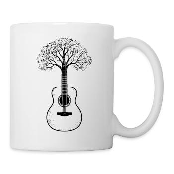 Guitare Baum – créative pour les musiciens, les guitaristes - Mug blanc - blanc - Droite