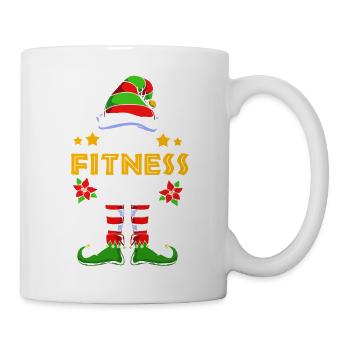 Elf Elf Cadeau de Noël Fitness Gym Workout - Mug blanc - blanc - Droite