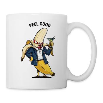 Banane Gentleman im Anzug - Tasse - Weiß - Rechts