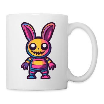 Hase Halloween Zombie - Tasse - Weiß - Rechts