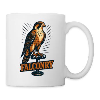 Falconry Enthusiast Peregrine Falcon Lovers Hobby - Mug - white - Right