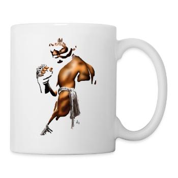 Kampfgeist Boxer Illustration - Tasse - Weiß - Rechts