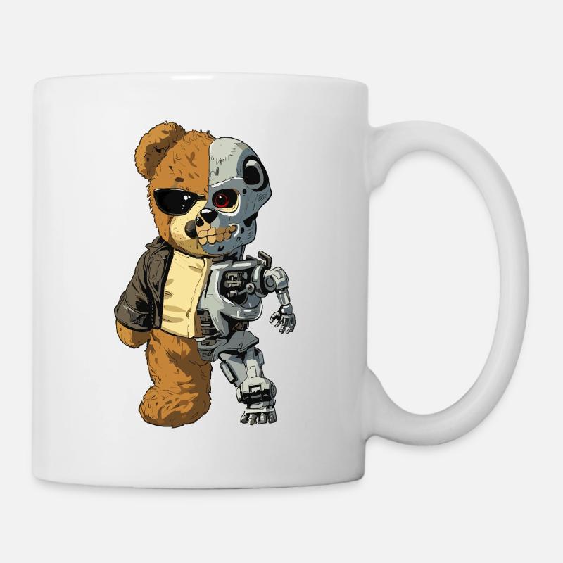 Bear Robot Cyborg - Mug - white