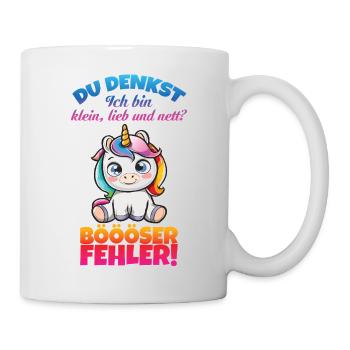 Licorne Petite Douce Et Gentille - Mug blanc - blanc - Droite