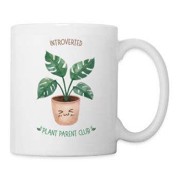 Plante Introvertie Parent Club Monstera - Mug blanc - blanc - Droite