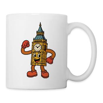 Großer sprechender Uhrenturm - Tasse - Weiß - Rechts