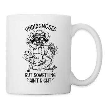 Non diagnostiqué mais quelque chose ne va pas - Mug blanc - blanc - Droite