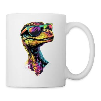 Raptor Velociraptor Dinosaurier Dino Raptoren - Tasse - Weiß - Rechts