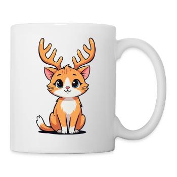 Reindeer Cat - Mug - white - Right