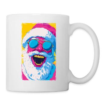 Santa Claus Portrait Christmas Art - Mug - white - Right