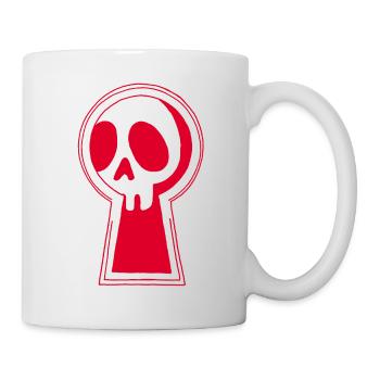 Der Rote Tod schaut uns zu - Tasse - Weiß - Rechts