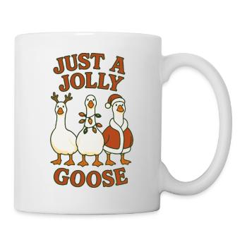 Noël juste une oie joyeuse design amusant - Mug blanc - blanc - Droite