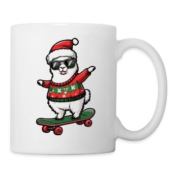 Alpaca Llama Christmas Funny - Mug - white - Right