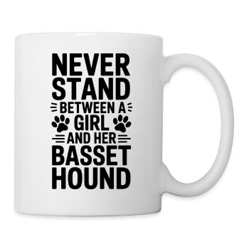 Basset Hound Saying Girl Basset Hound Gift - Mug - white - Right