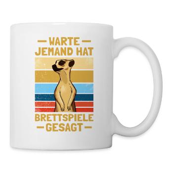 Someone has board games board game - Mug - white - Right
