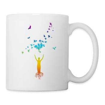 Baum des Lebens – Harmonie von Mensch & Natur  - Tasse - Weiß - Rechts