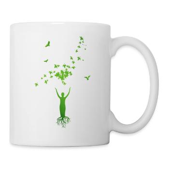 Tree of Life – Harmony of Man & Nature - Mug - white - Right
