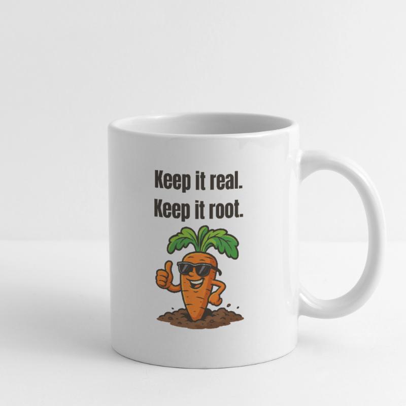 Keep it real, Keep it root – Carrot Mug