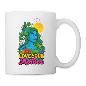 Aimez votre déesse Mère Nature - Mug blanc - blanc - Droite