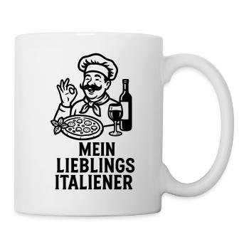 Favorite Italian Fan Outfit - Mug - white - Right