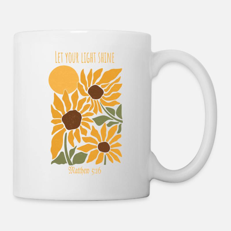 Que votre lumière brille – Matthieu 5:16 - Mug blanc - blanc