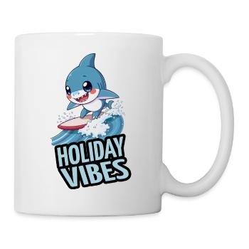 Surfing Shark - Holiday Vibes - Mug - white - Right