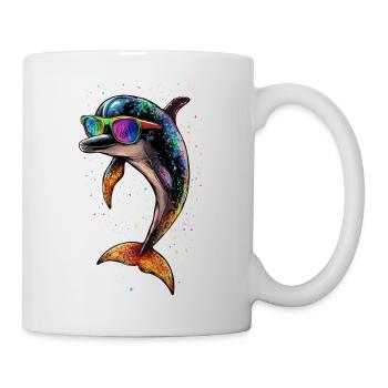 Dolphin Diver Dolphins Ocean Cute Dolphins Dolphin - Mug - white - Right
