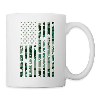 USA Flag Camoflage - Mug - white - Right