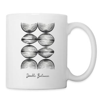 Doodle Balance – Harmony in Chaos - Mug - white - Right