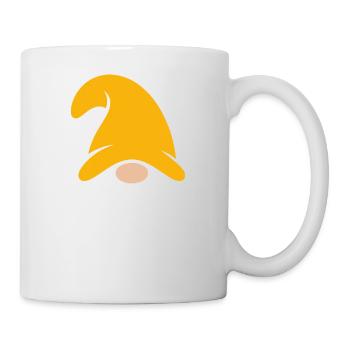 Gnome de Noël au chapeau jaune - Mug blanc - blanc - Droite