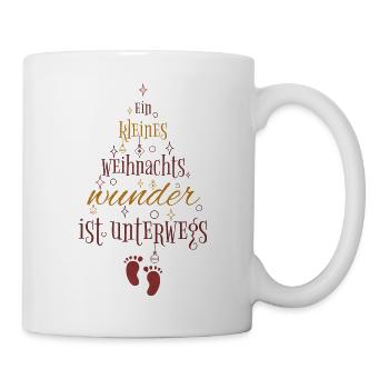 A little Christmas miracle - baby on the way - Mug - white - Right