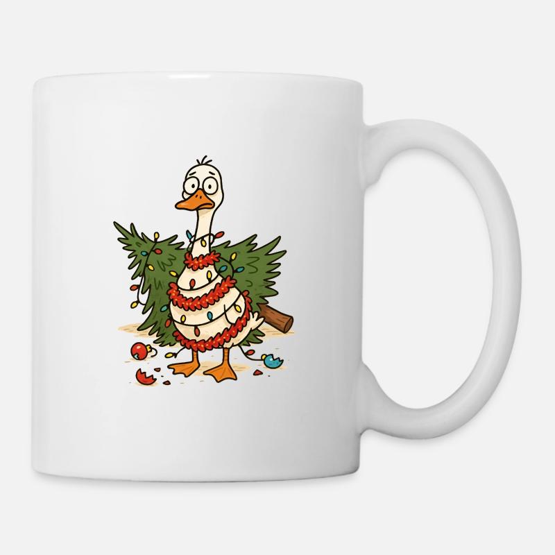 Coin de Noël original avec des lumières - Mug blanc - blanc