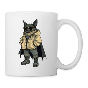 Fledermaus Cool Winter - Tasse - Weiß - Rechts