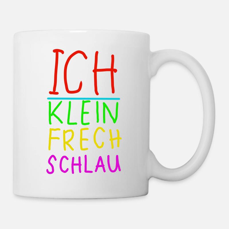Me, Small, Naughty, Smart, Neon - Mug - white