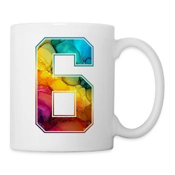 NO. 6 NUMBER 6 COLLEGE 6TH BIRTHDAY - Mug - white - Right