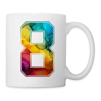 NO. 8 NUMBER 8 COLLEGE 8TH BIRTHDAY - Mug - white - Right