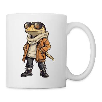 Lizard Cool Winter - Mug - white - Right