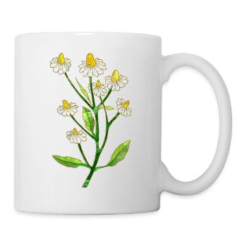 Fleur - Mug blanc - blanc - Droite
