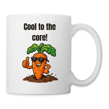 Kerncool Karotte mit Sonnenbrille - Tasse - Weiß - Rechts